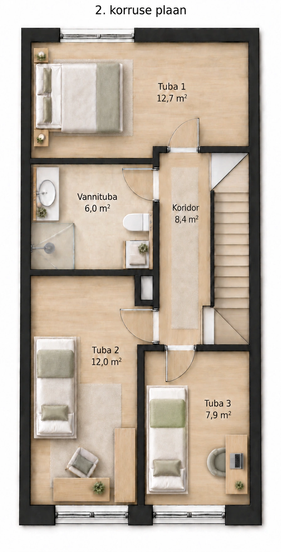 2. korruse plaan